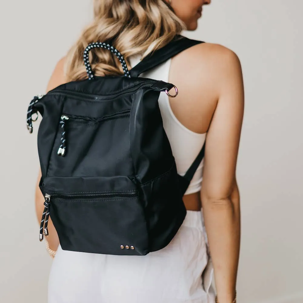 Ryanne Roped Backpack: Olive