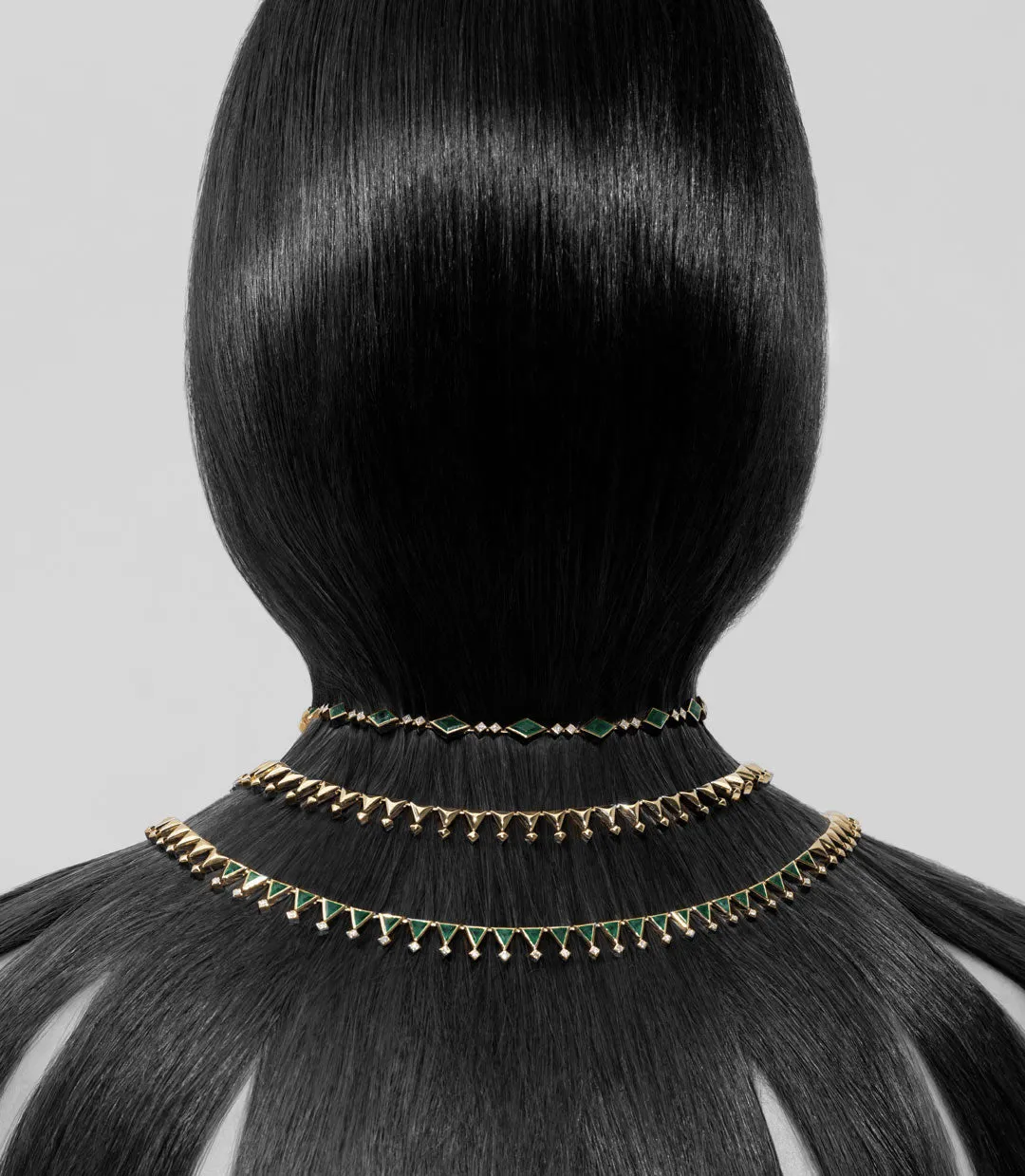 Sahra emerald necklace