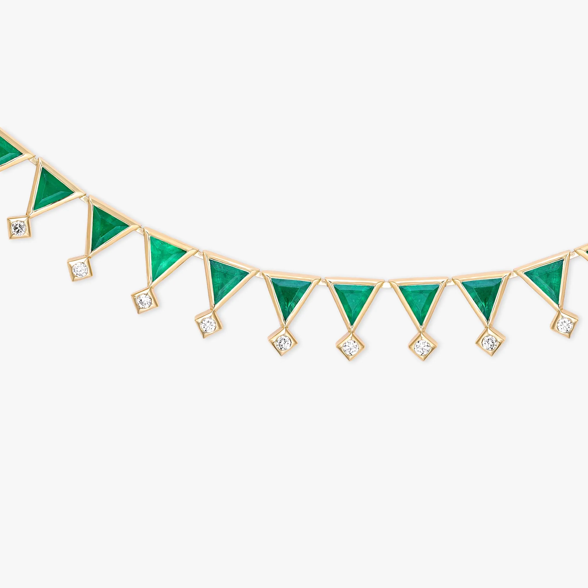 Sahra emerald necklace