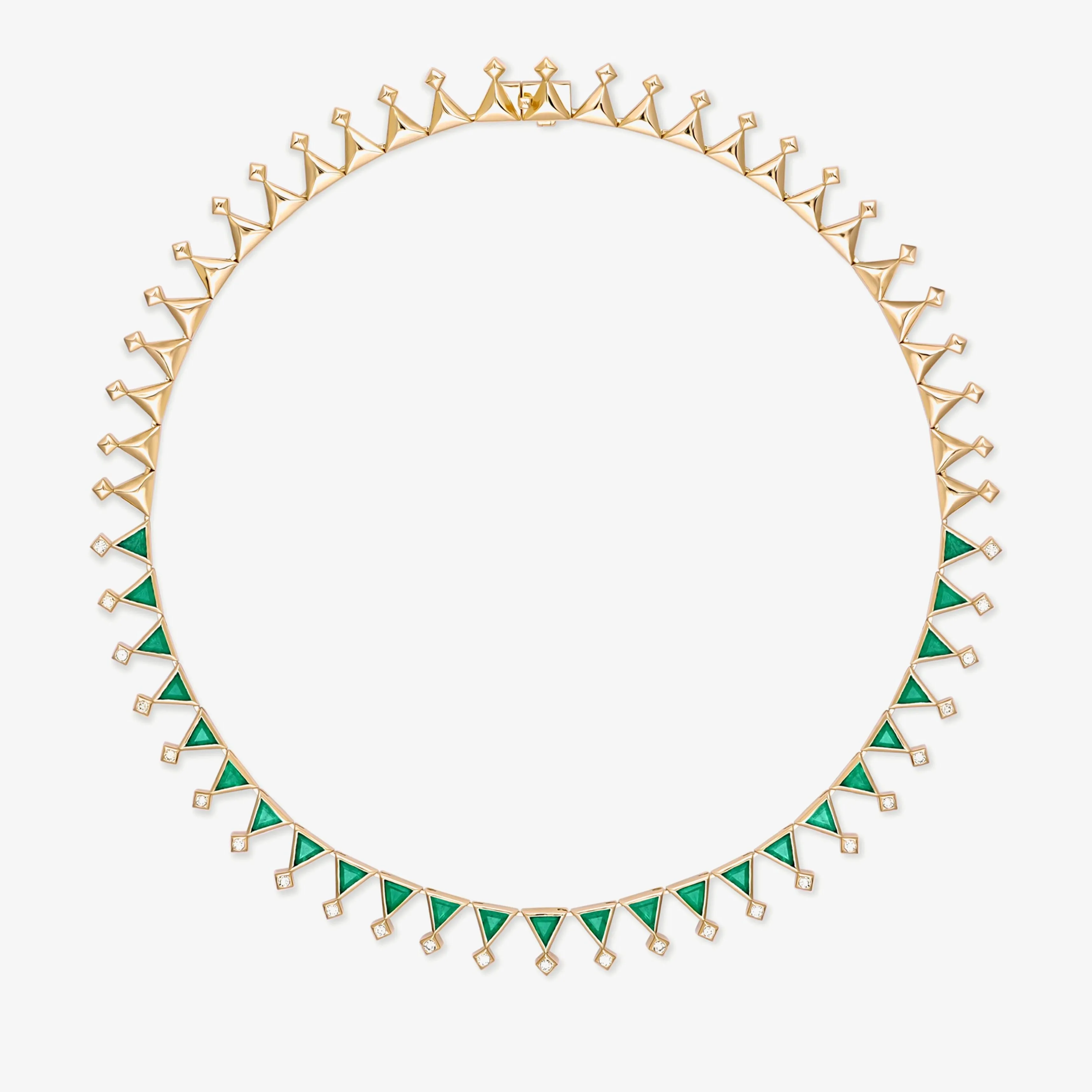 Sahra emerald necklace