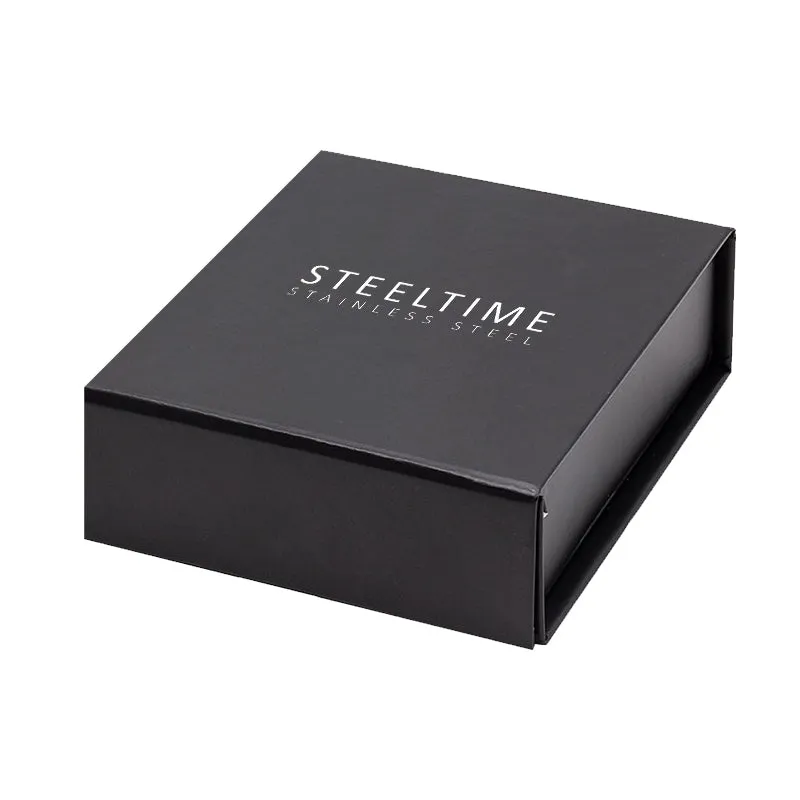 SteelTime Double Stripe Band Ring