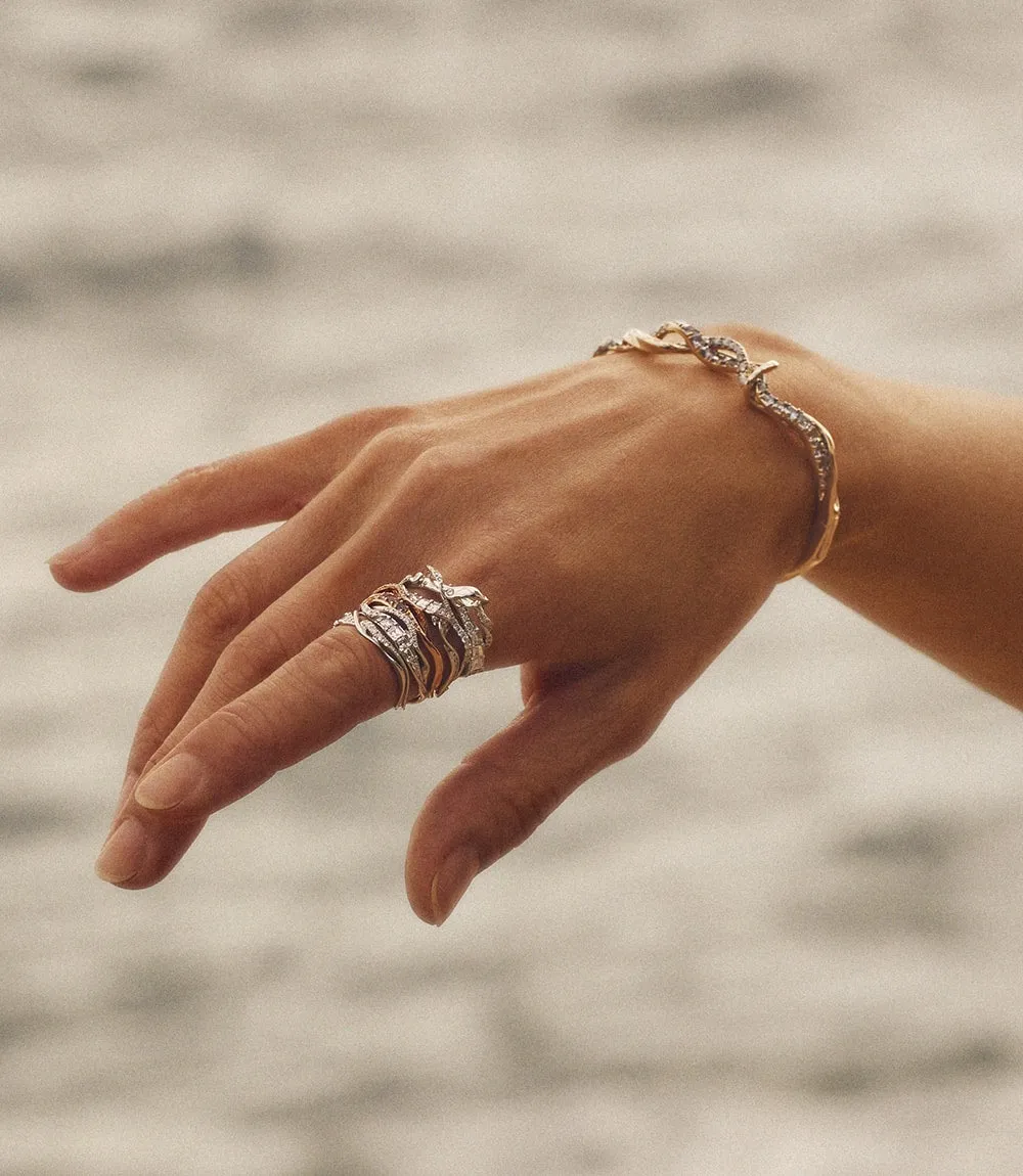 Swirl Ring Grey
