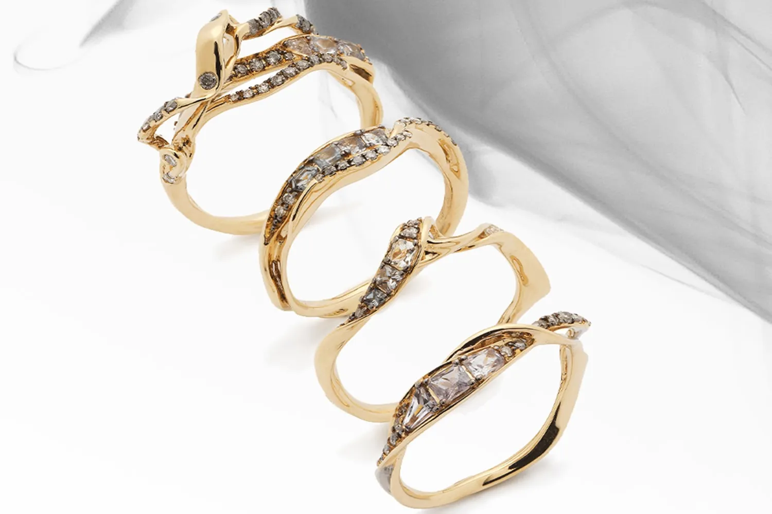 Swirl Ring Grey