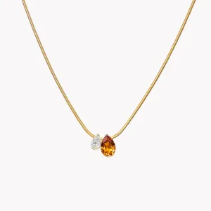 The Citrine Muse Duo Pendant
